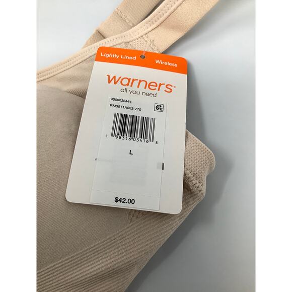 Warners L Easy Does It Underarm Smoothing Seamless Wireless Comfort Bra H15-18 - Picture 6 of 8